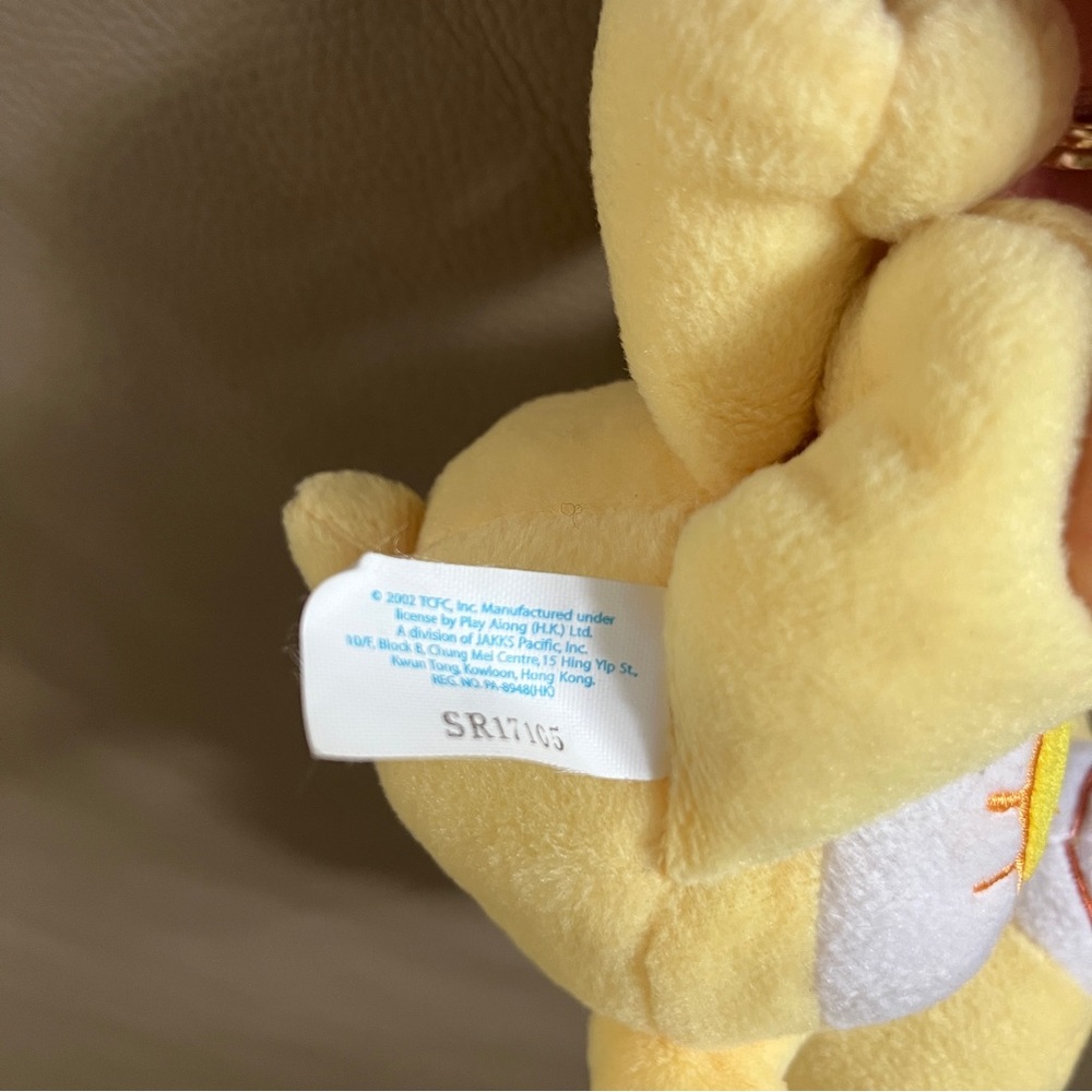 2 FUNSHINE CARE BEARS Vtg 2004/9” & 2002/7” yellow sunshine stuffed plush animal - Picture 12 of 16